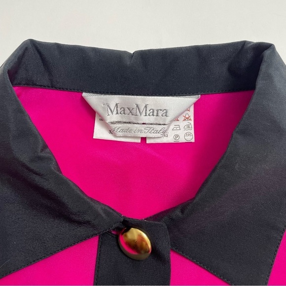 VINTAGE MAX MARA silk button down - Picture 3 of 6